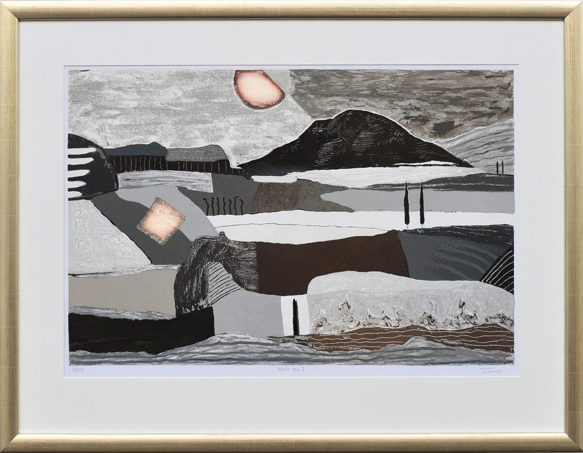 Ronald Boonacker + Night Sky I (champagne lijst)